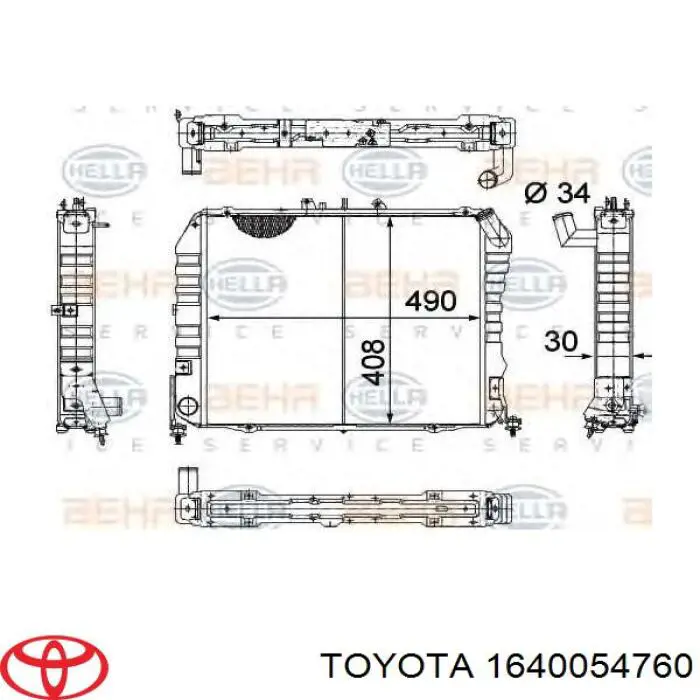 1640054763 Toyota radiador