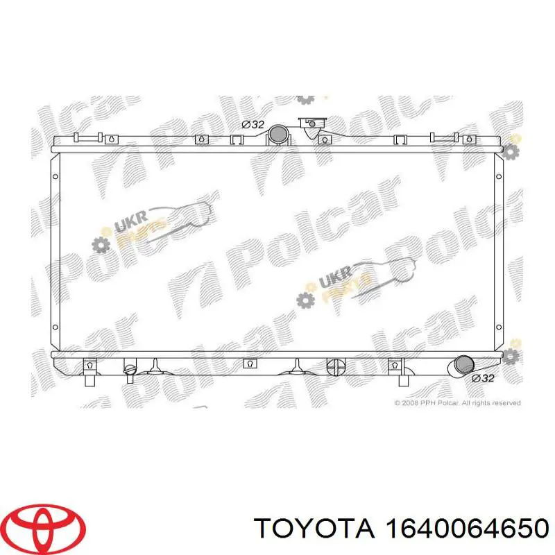 1640064650 Toyota radiador refrigeración del motor