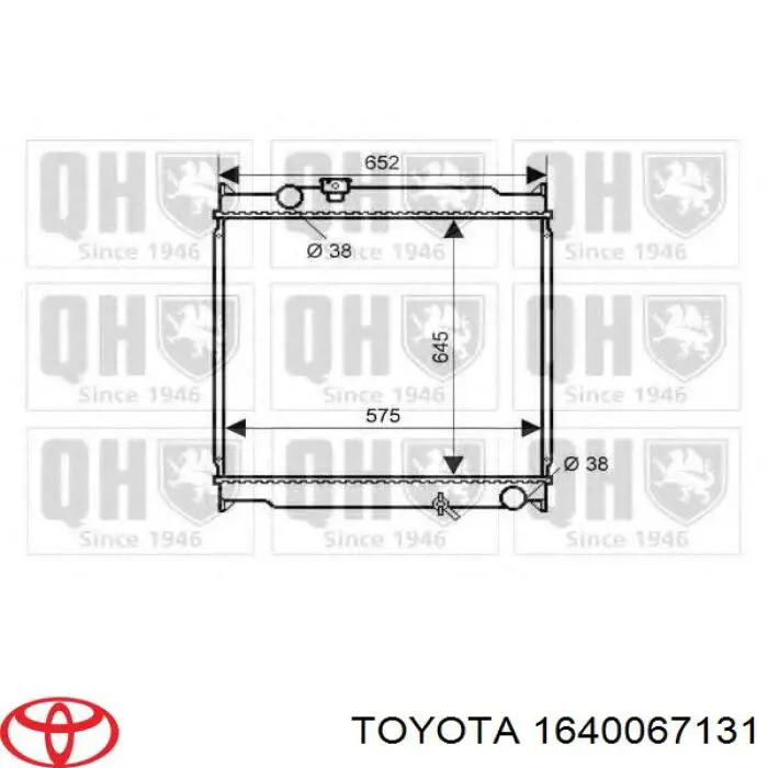 Água radiador Toyota 1640067131 precio, desde 147,21 EUR