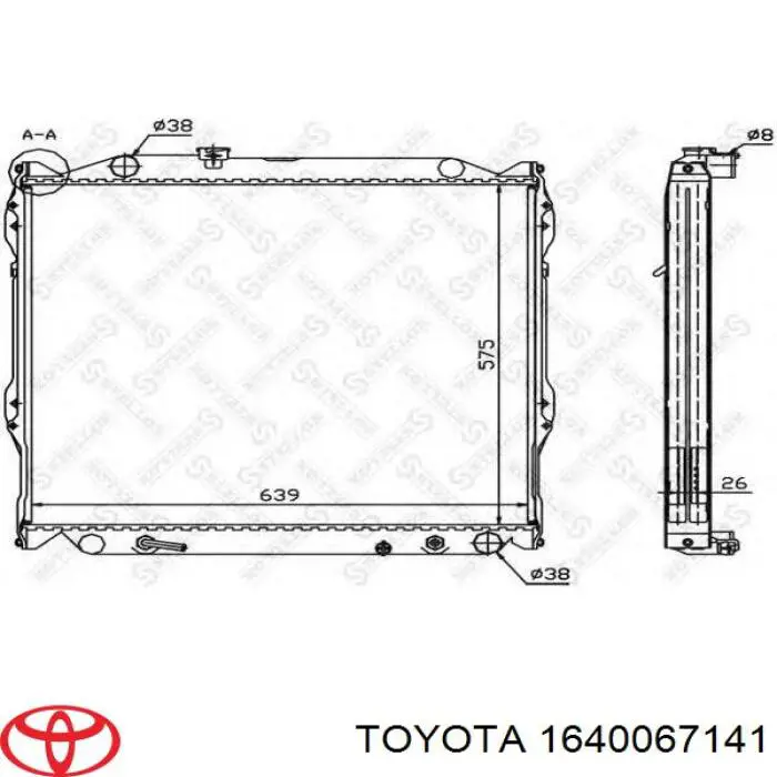 1640067141 Toyota radiador refrigeración del motor