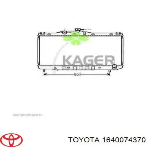 1640074370 Toyota radiador refrigeración del motor