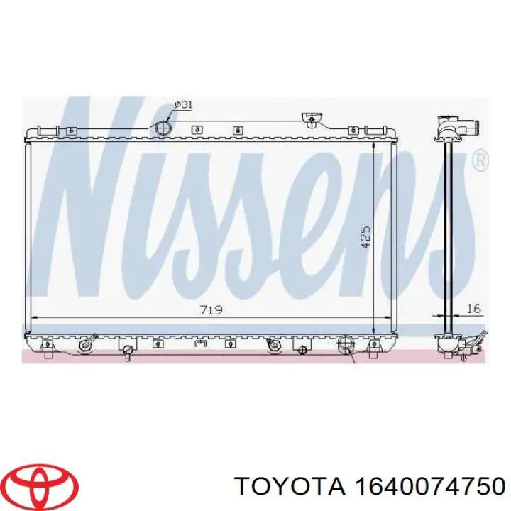 1640074750 Toyota Refrigeración del motor