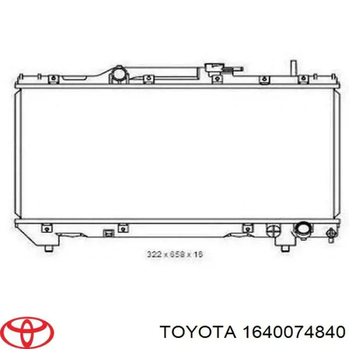 Água radiador Toyota 1640074840 precio, desde 82,01 EUR