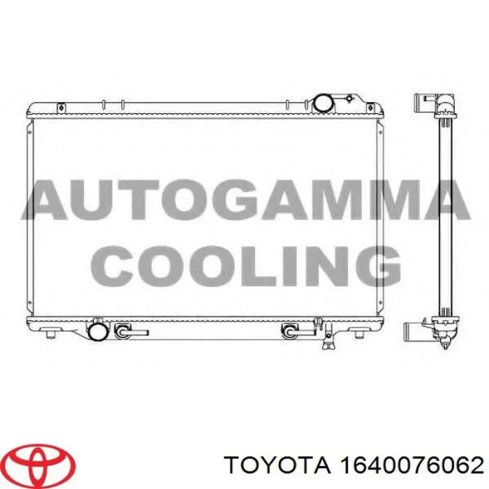 2213132 Denso radiador refrigeración del motor