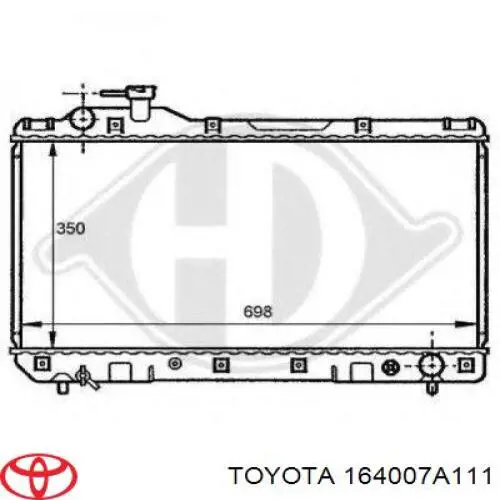 164007A111 Toyota radiador