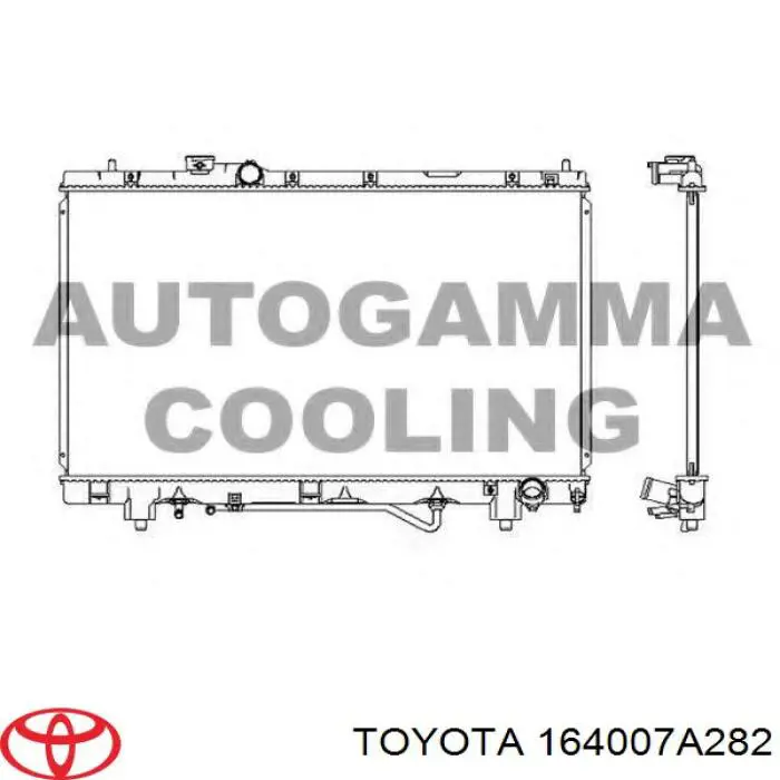 164007A282 Toyota radiador