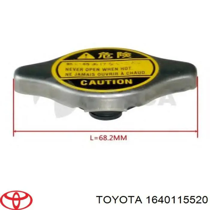 Tapa radiador 1640115520 Toyota