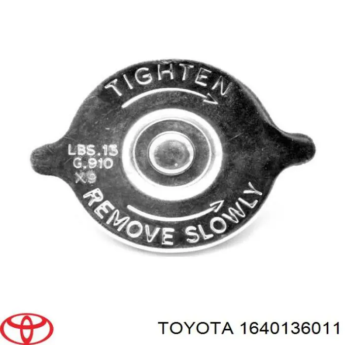 1640136011 Toyota tapa de radiador