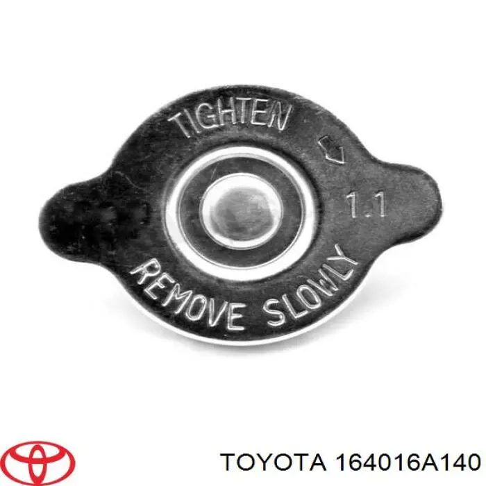 Tapón del radiador Toyota 164016A140