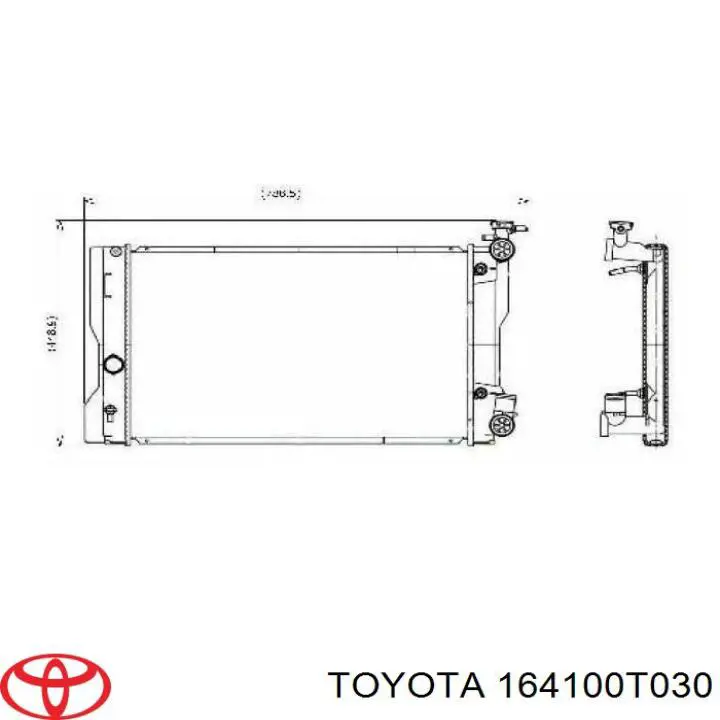 RA13106C UAC radiador refrigeración del motor