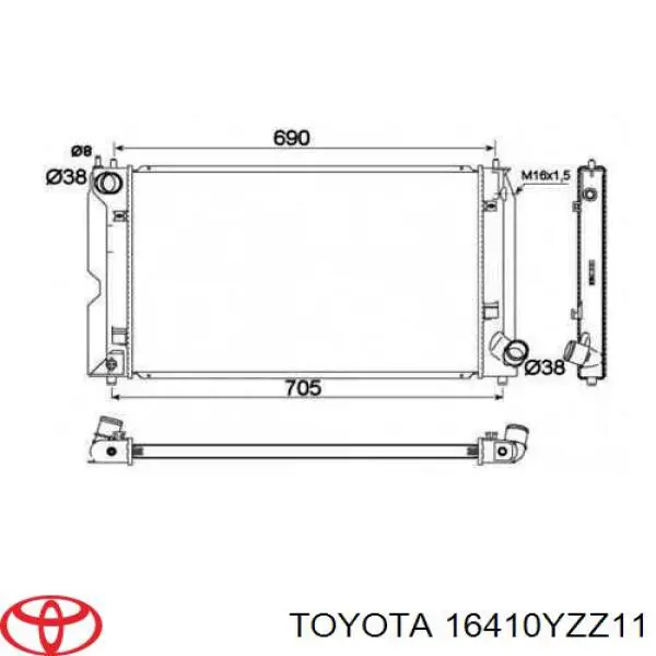 Comprar 16410YZZ11 Toyota Radiador de auto