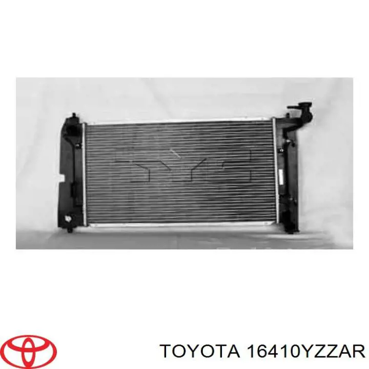 16410YZZAR Toyota radiador