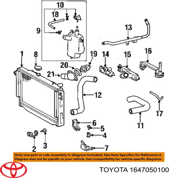 Comprar Vaso de expansión Toyota Land Cruiser 100 J10