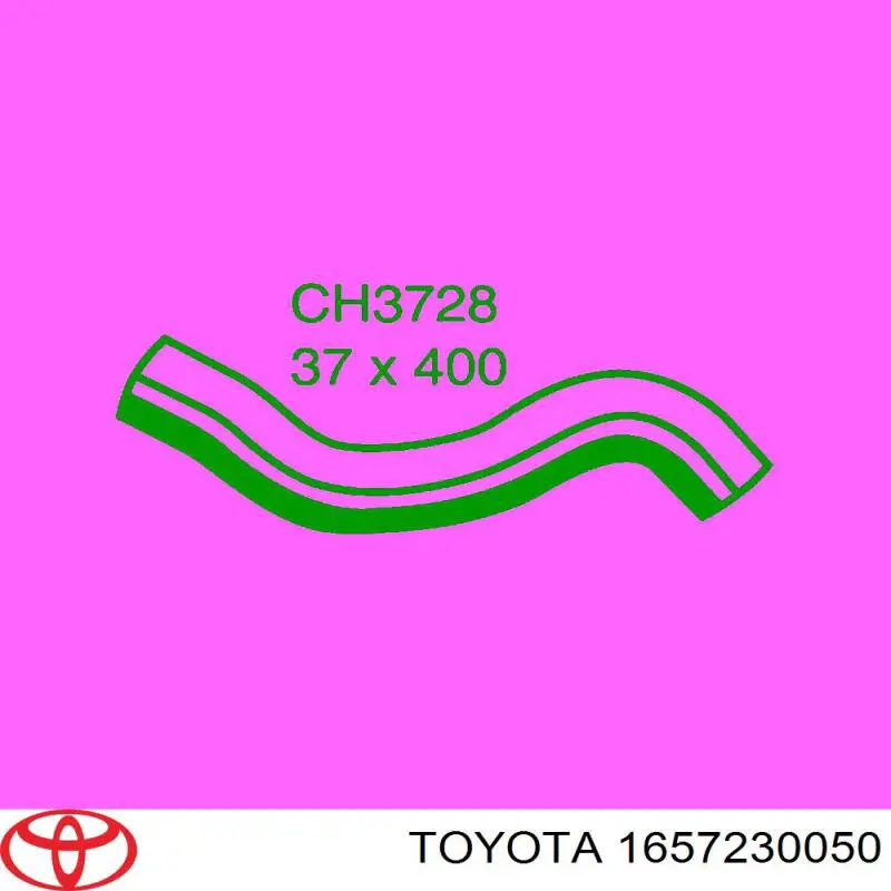Manguera inferior del radiador Toyota 1657230050 precio, desde 25,71 EUR