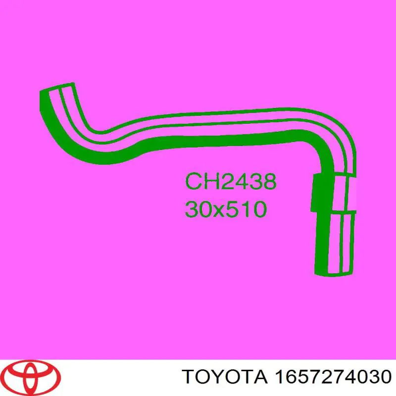 1657274030 Toyota tubería de radiador, alimentación