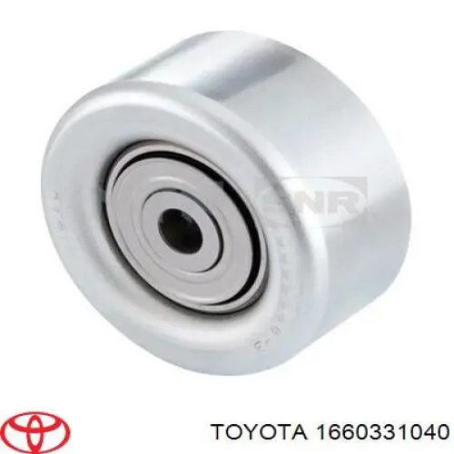 Comprar 1660331040 Toyota Polea inversión/guía, correa poli V