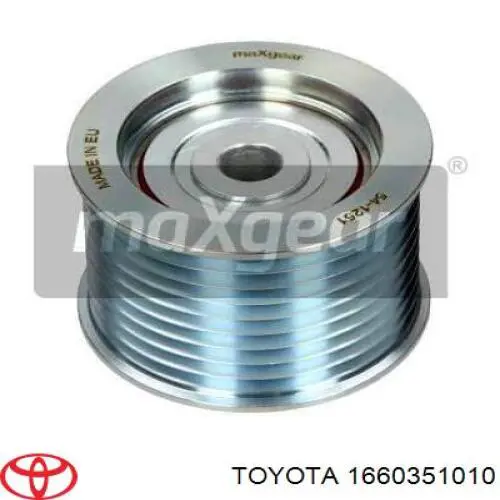 Comprar 1660351010 Toyota Polea inversión/guía, correa poli V