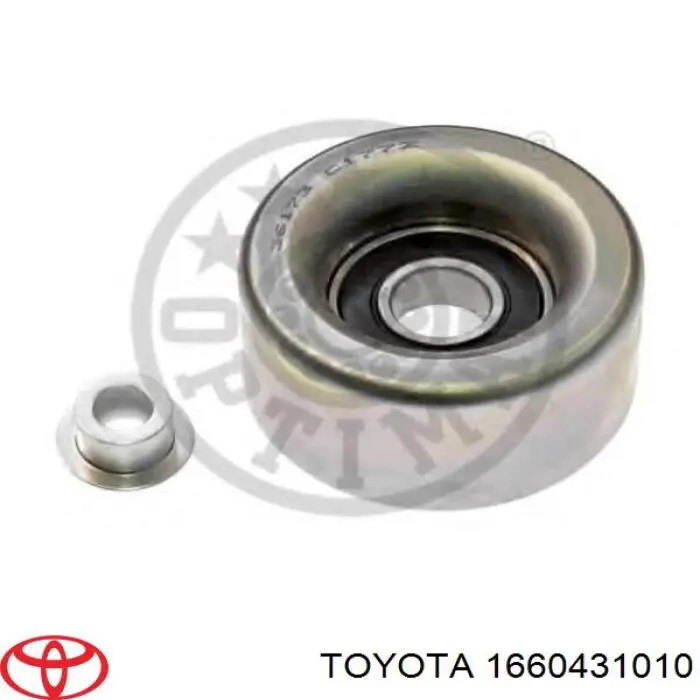 Comprar 1660431010 Toyota Polea inversión/guía, correa poli V