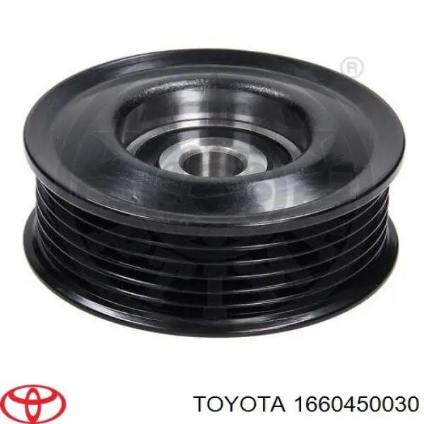 Polea inversión / guía, correa poli V 1660450030 Toyota