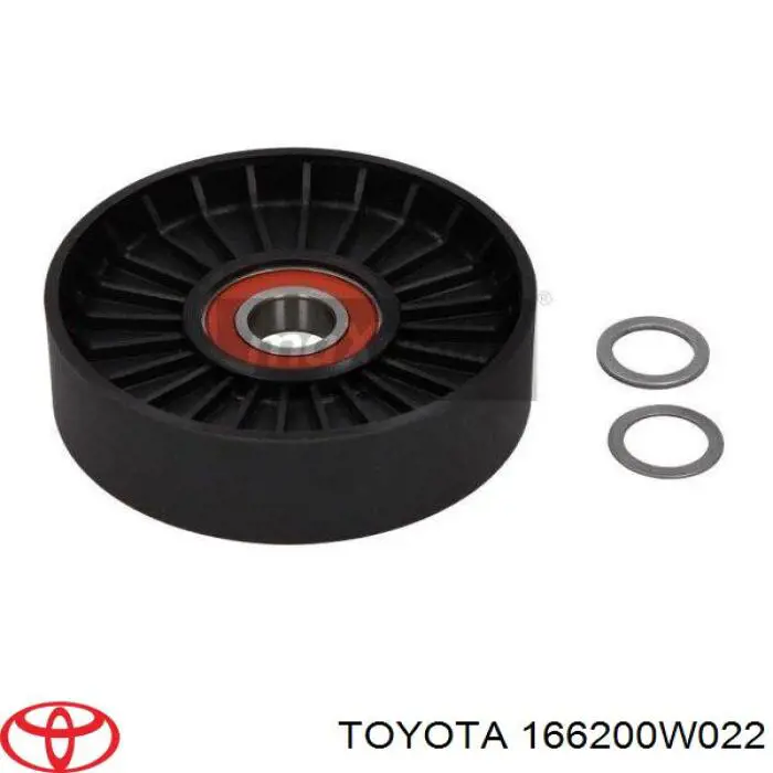 166200W022 Toyota tensor de correa, correa poli v