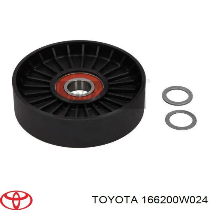 166200W024 Toyota tensor de correa, correa poli v