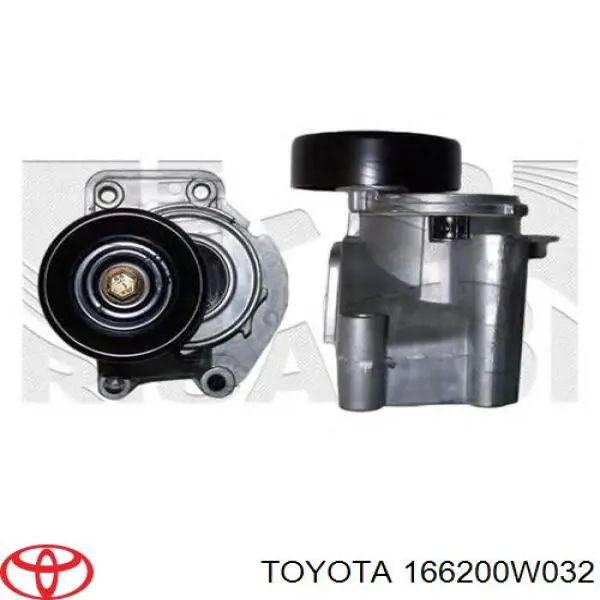 166200W032 Toyota tensor de correa, correa poli v