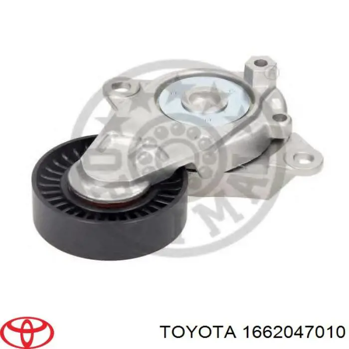 Tensor de la correa trapecial poli v Toyota 1662047010