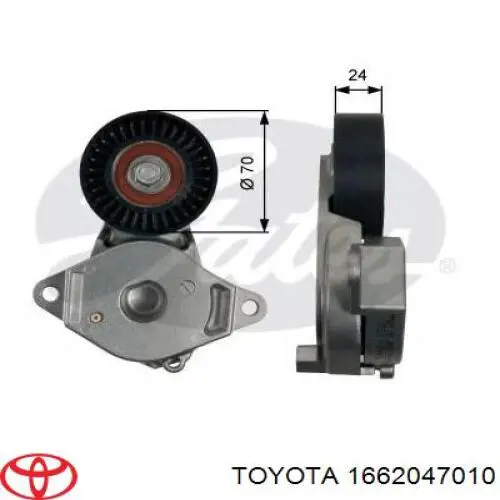 1662047010 Toyota Tensor de correa de alternador
