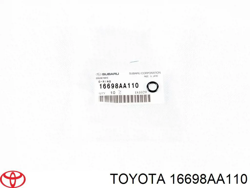 16698AA110 Toyota junta de inyectores