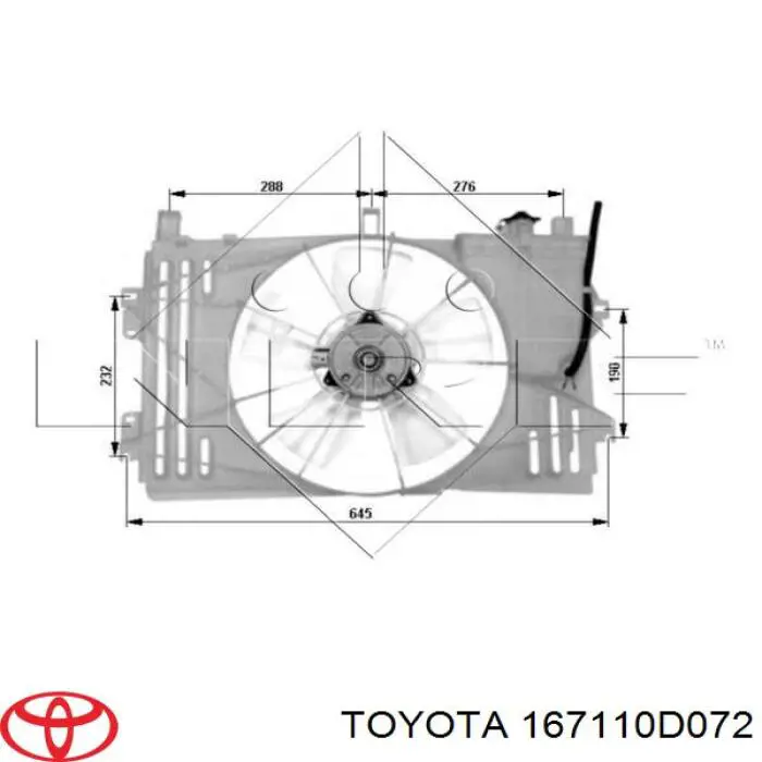 167110D072 Toyota