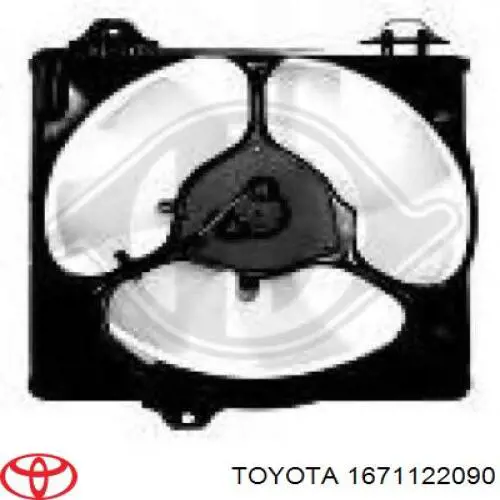 1671122090 Toyota ventilador, refrigeración del motor