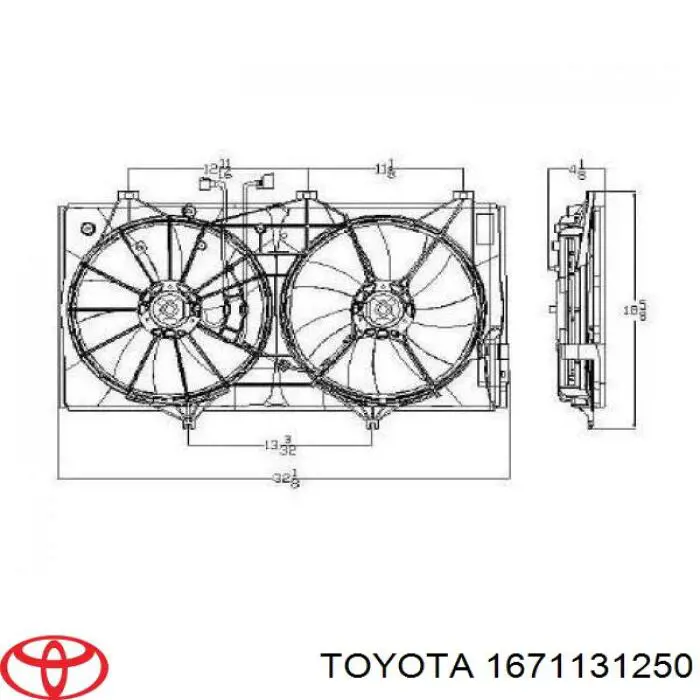 Armazón radiador para Toyota Camry (V40)