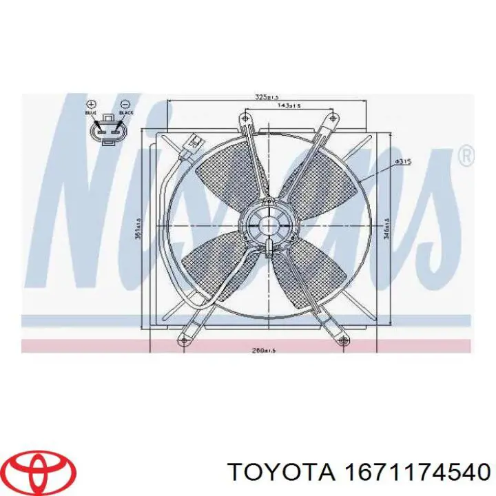 Armazón radiador para Toyota RAV4 (XA)