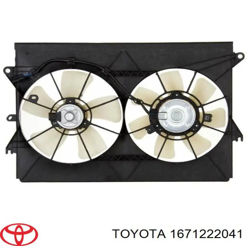 1671222041 Toyota difusor de radiador, de enfriamiento superior