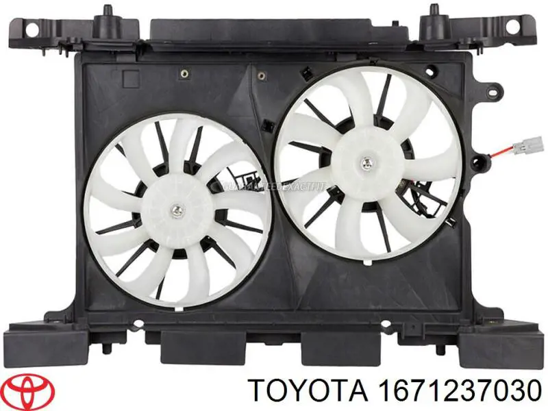 1671237030 Toyota deflector de aire, radiador, superior