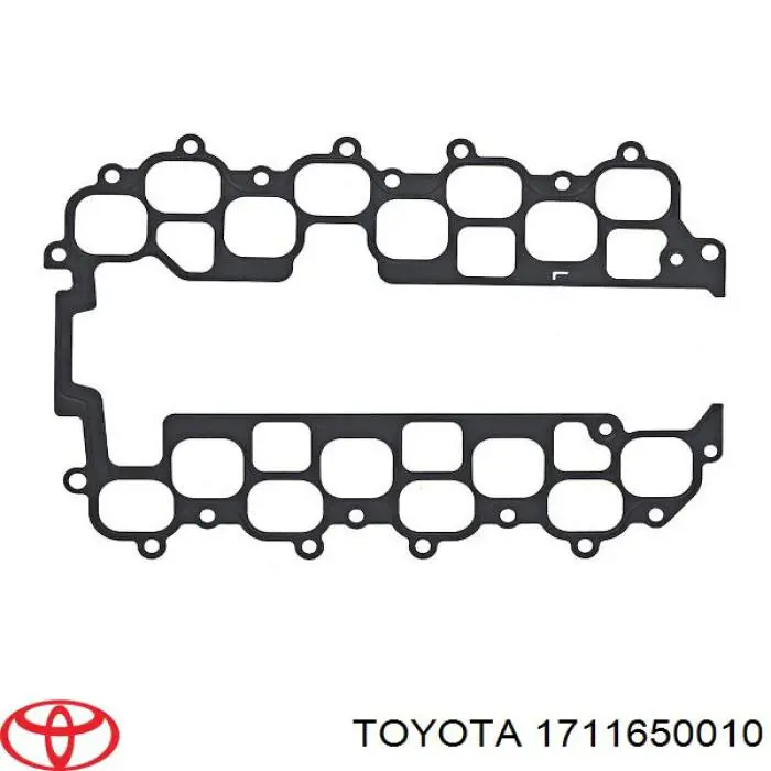 1711650010 Toyota junta, colector de admisión, superior