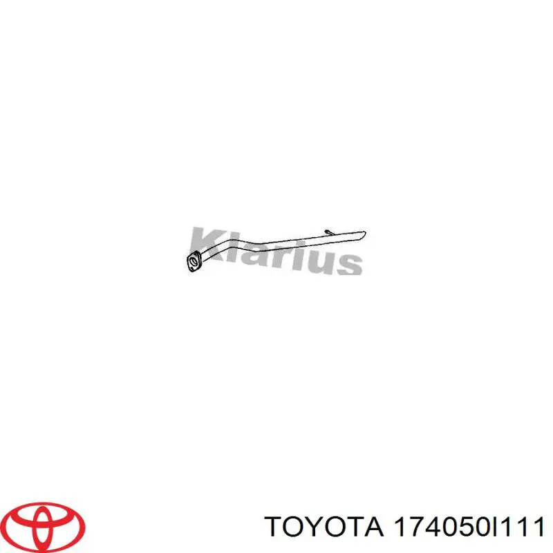 Silenciador trasero para escape TOYOTA 174050L111