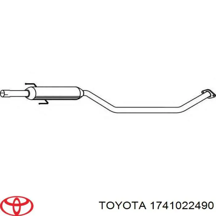 Silenciador del medio Toyota Corolla (E12U)