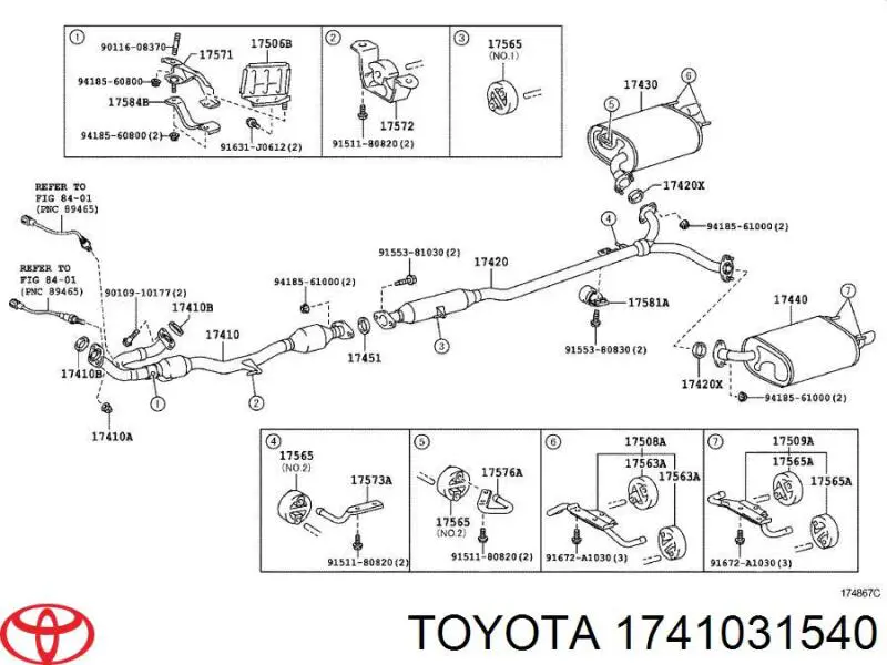 Silenciador, sección delantera para Toyota Camry (V40)
