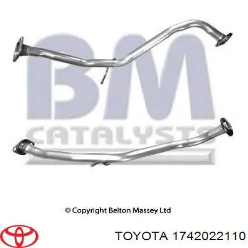 Silenciador central Toyota 1742022110 precio, desde 54,98 EUR