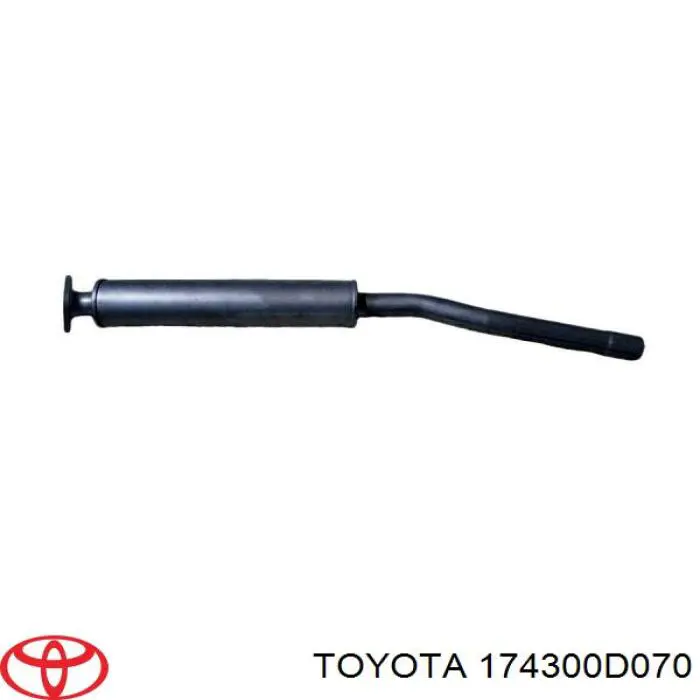 174300D070 Toyota silenciador posterior