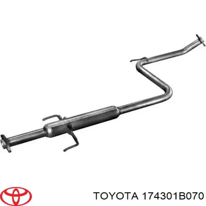 Silenciador trasero 174301B070 Toyota