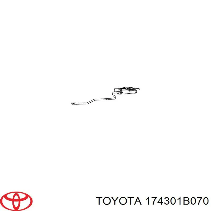 Silencioso trasero para Toyota Corolla (E11)