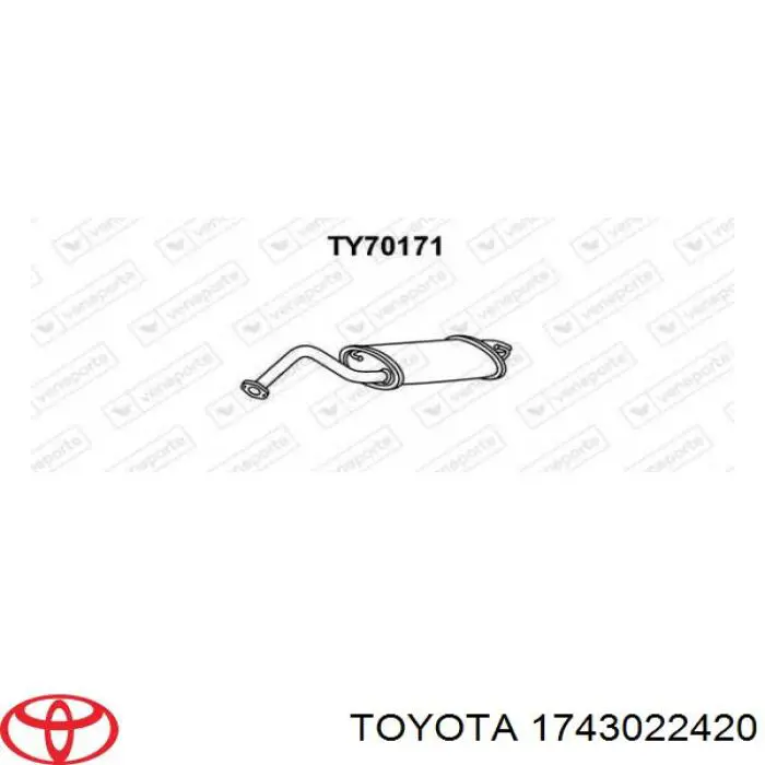 1743022420 Toyota silenciador posterior