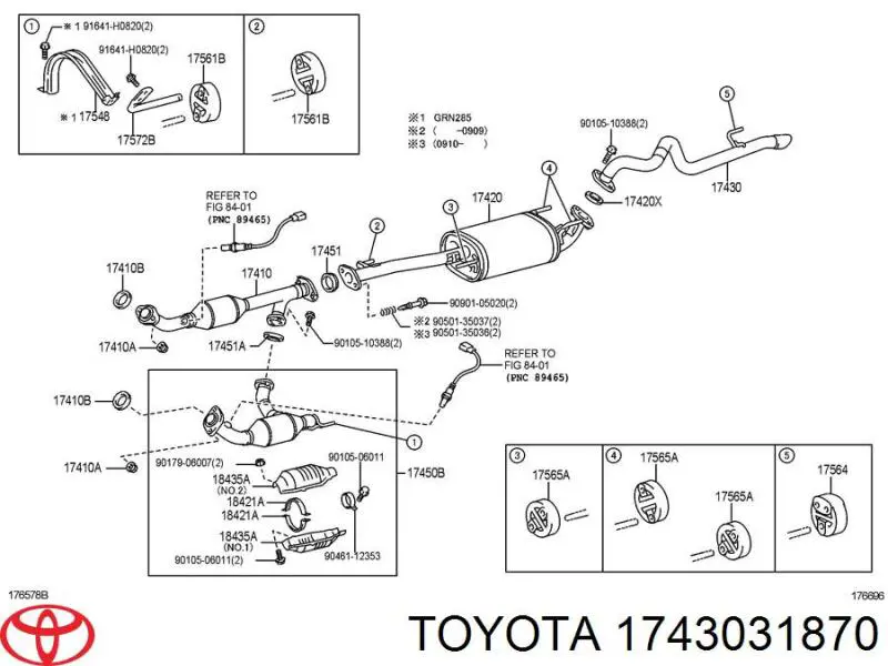 Silencioso trasero para Toyota Land Cruiser (J150)