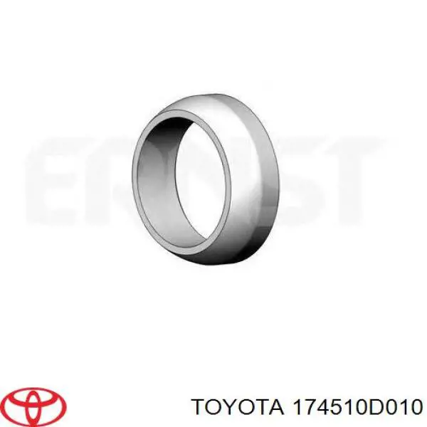 174510D010 Toyota junta, tubo de escape silenciador