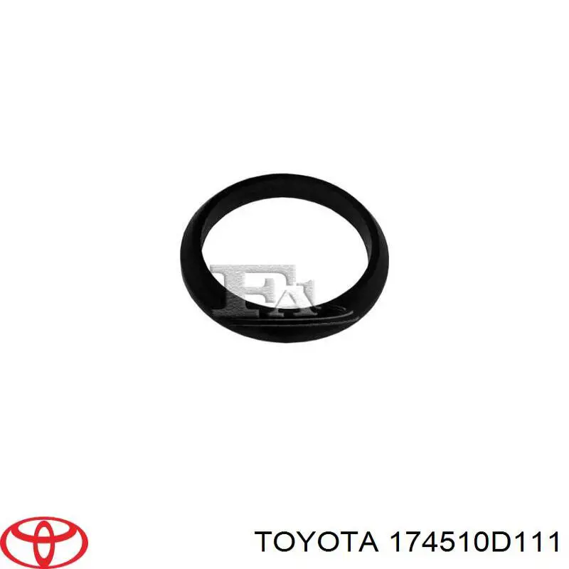 174510D111 Toyota junta, tubo de escape silenciador