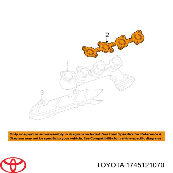 Comprar 174510J030 Toyota Junta de escape