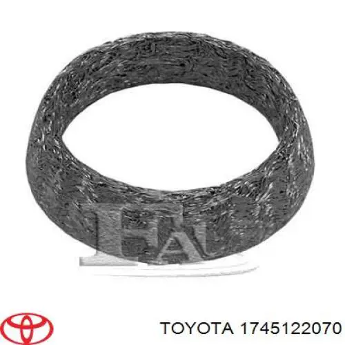 Comprar 1745122070 Toyota Anillo de la tubería de admisión del silenciador