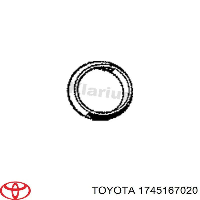 Anillo de la tubería de admisión del silenciador Toyota 1745167020 precio, desde 9,93 EUR